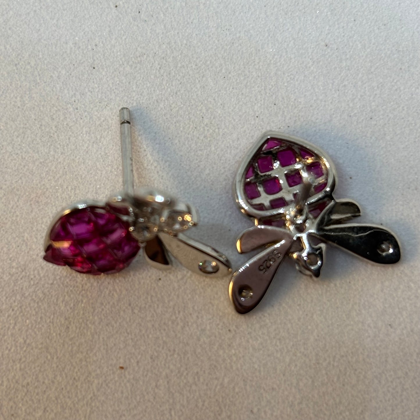 Fly high Pink princess Earrings 925 Silver - Eva silver jewellery