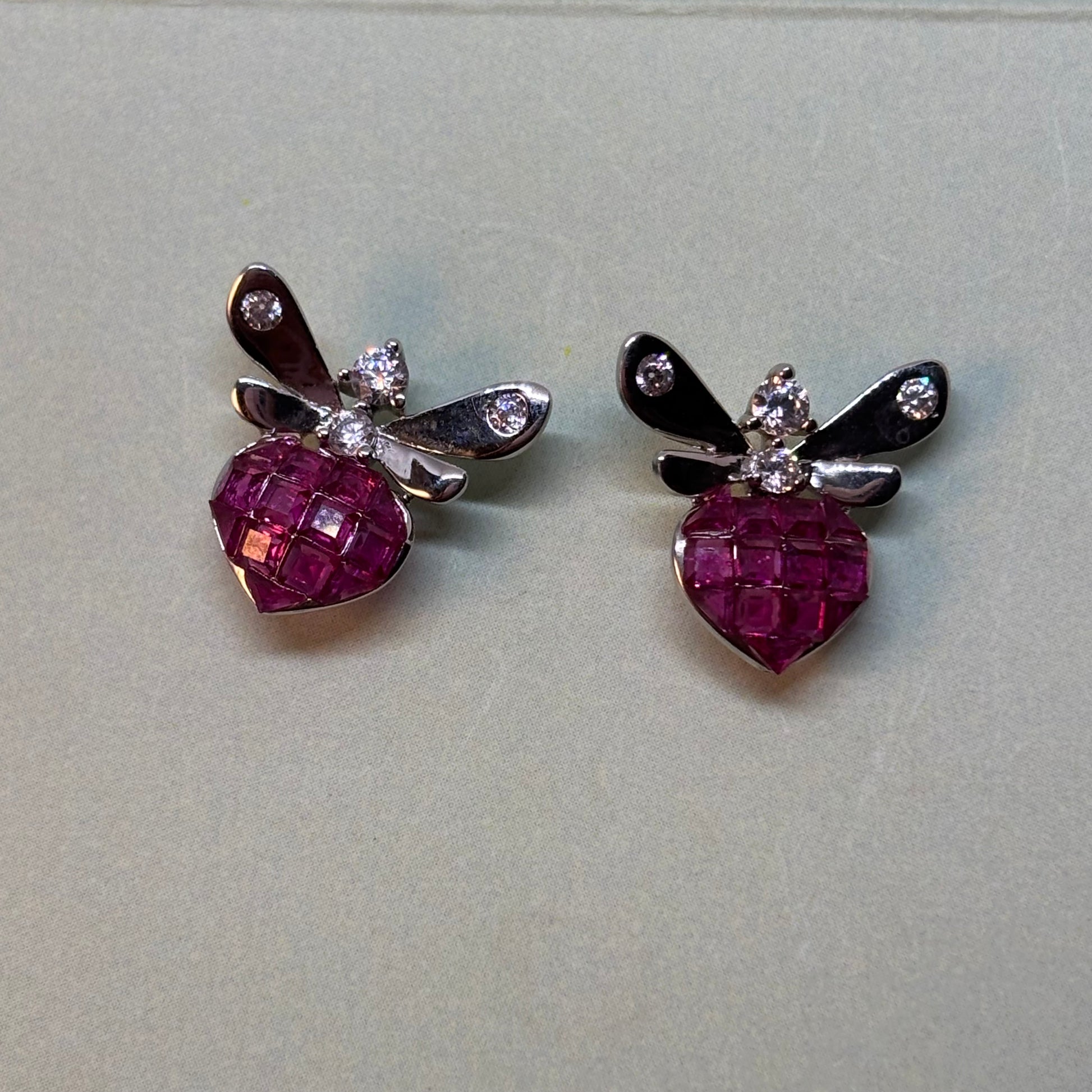 Fly high Pink princess Earrings 925 Silver - Eva silver jewellery