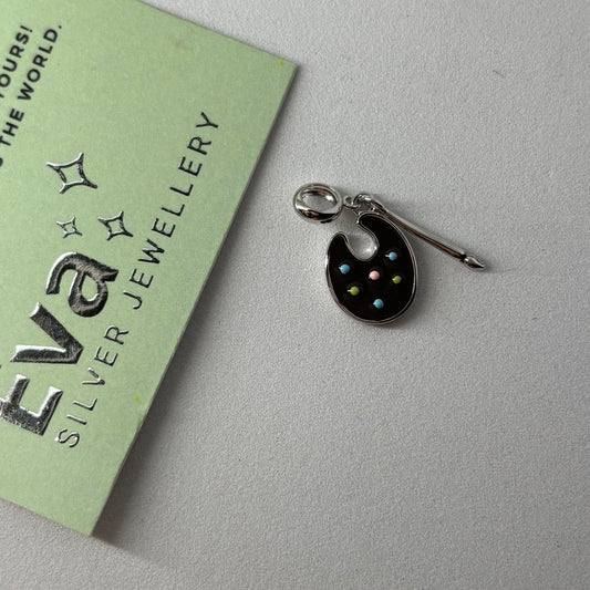 Color Pallet Charm 925 Silver - Eva silver jewellery