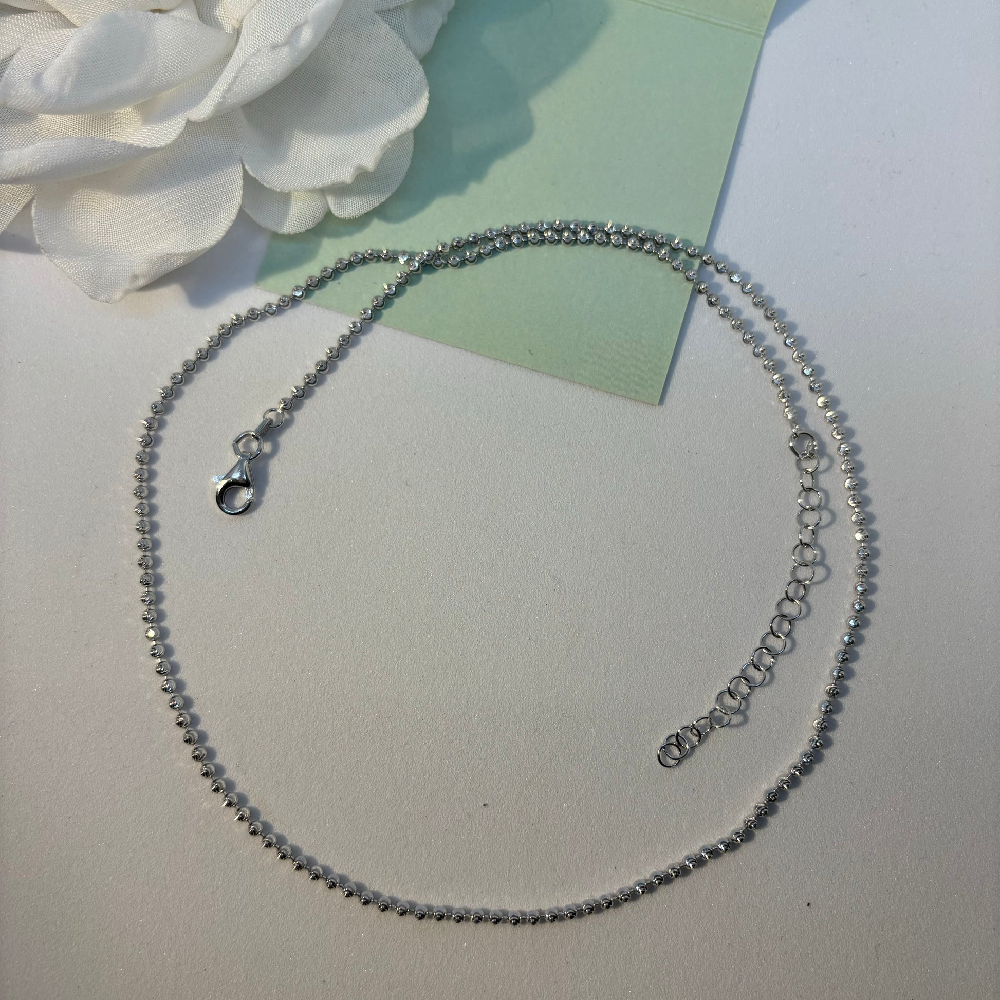 Sterling Silver dot chain - Eva silver jewellery