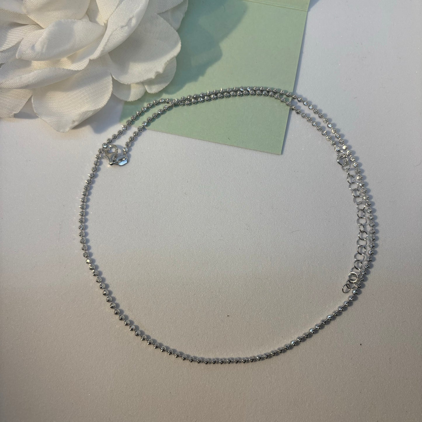 Sterling Silver dot chain - Eva silver jewellery