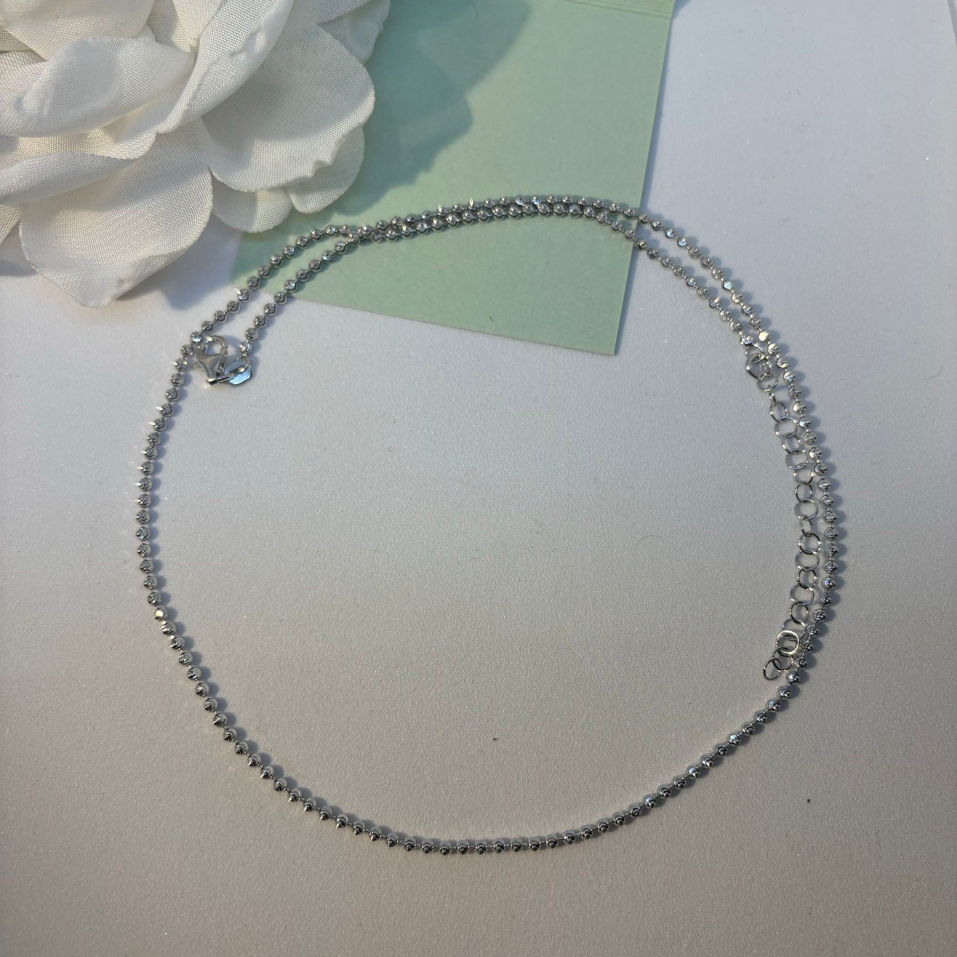 Sterling Silver dot chain - Eva silver jewellery